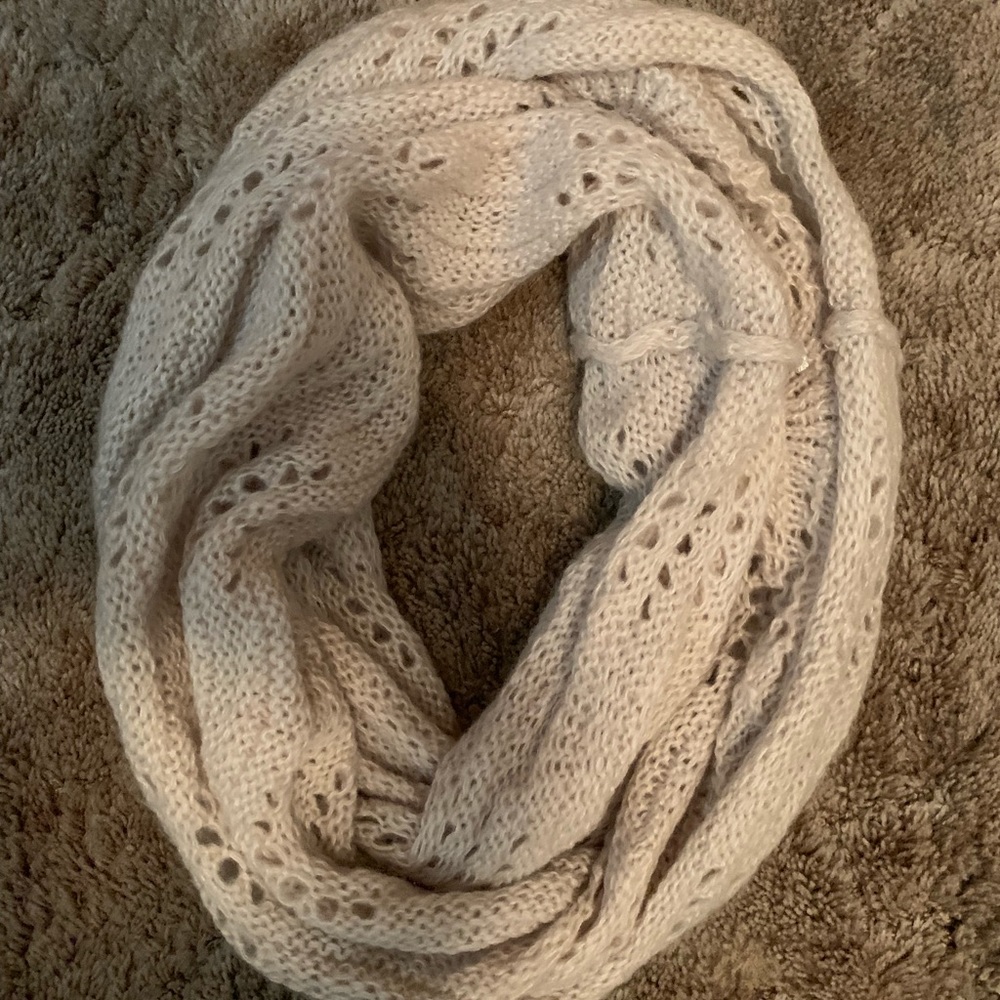 Cream infinity scarf